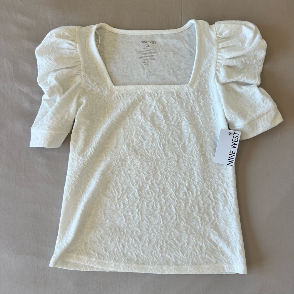 Nine West Puff Sleeve Blouse